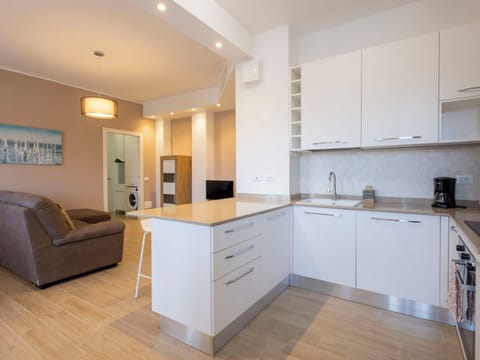 Furniture, Kitchen, Countertop, Interior Design, Flooring, Cabinetry, Floor, Kitchen Appliance, Wood, Ceiling