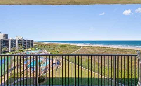Beachfront balcony