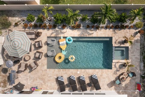 Step outside to your own poolside resort.