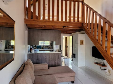 Lounge and kitchen area