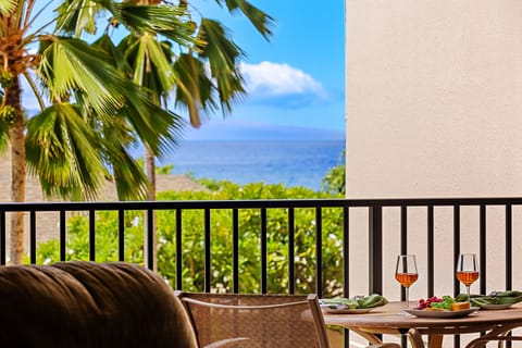 Step out onto your private lanai to enjoy peaceful views of the lush tropical gardens.