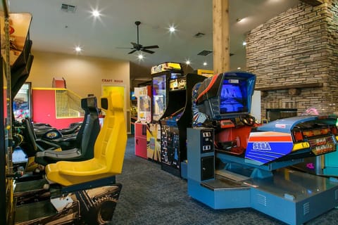 Play classic arcade favorites for a nostalgic night of laughs.