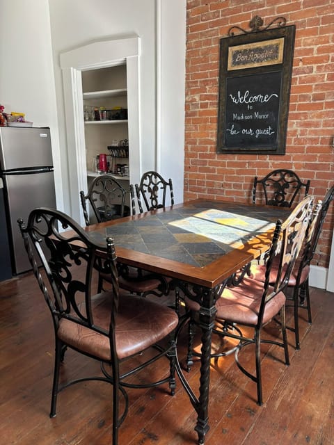 Additional dining area—great for meals, games, or gatherings