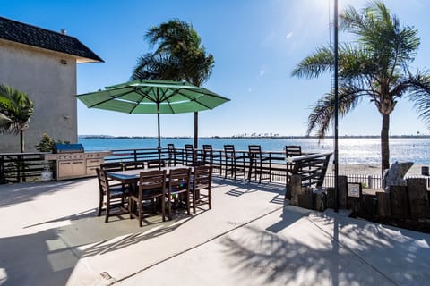 Large deck with outdoor dining to enjoy the beautiful views