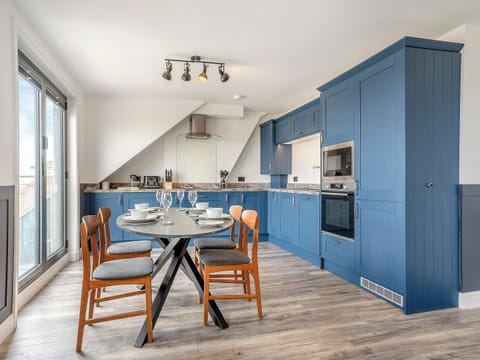 Kitchen/diner | Penthouse North - Crakehall House, Saltburn-By-The-Sea