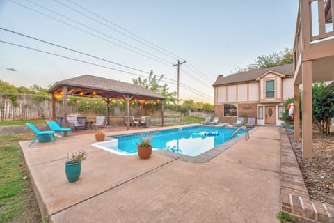 Private pool and cabana & plenty of seating options. 