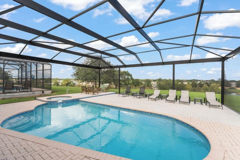 Private heated pool & spa w/ extended pool deck and sunset views