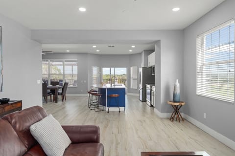 Kitchen/dining view from living room