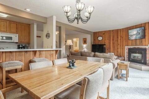 Dining area seats 6 w/ balcony access