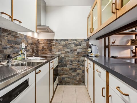 Countertop, Kitchen, Interior Design, Flooring, Cabinetry, Ceiling, Kitchen Appliance, Floor, Major Appliance, Sink