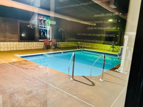 Step into a warm, inviting pool area for laps.