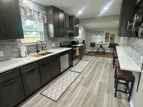 Large, galley kitchen