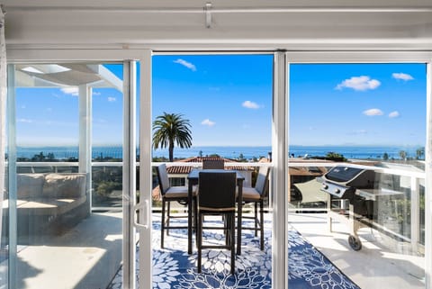 Balcony view with major palm-tree energy