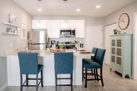 Fully stocked kitchen for easy meals at home