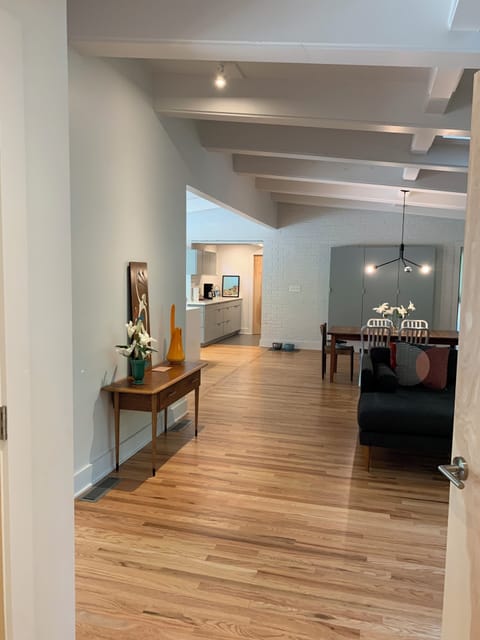 Den looking into Kitchen and Pantry