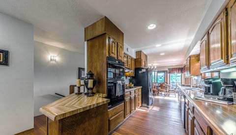 Fully stocked galley kitchen