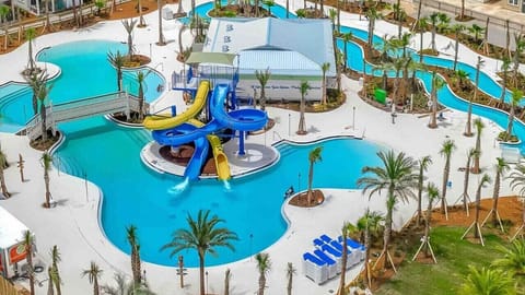 H20 Adventure waterslides featuring two dueling slides for high-energy thrills.