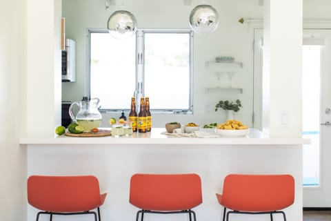 Grab a stool and a snack.