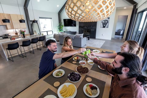 Some of the best moments here are simple — good food, easy conversation, and time together after a day outside.