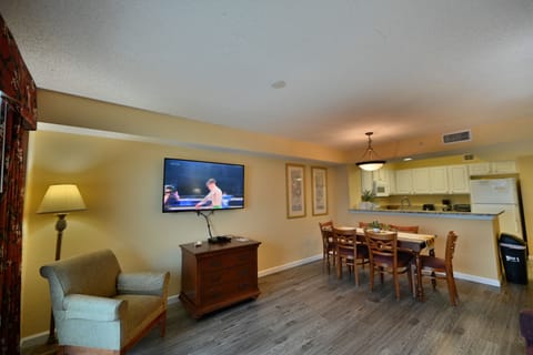 Stylish open-concept living and dining area for relaxing and entertainment