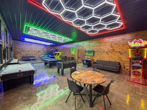 The community game room is packed with fun for guests of all ages