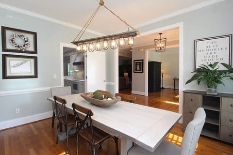 Open-concept dining area with seamless flow to living spaces