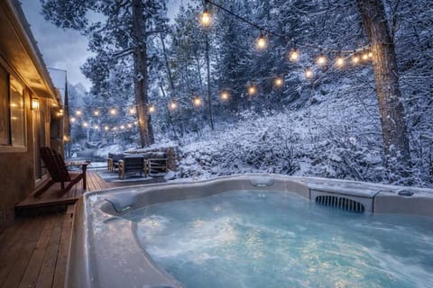 The hot tub is open year round