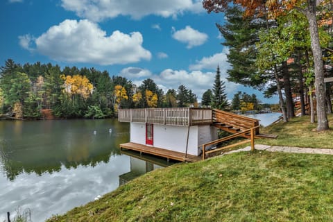 Boat house deck and dock