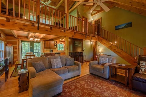 Grandfather Vista view from the fireplace area.