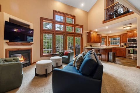 Living Room with Propane Fireplace