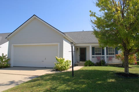 Front of house, porch