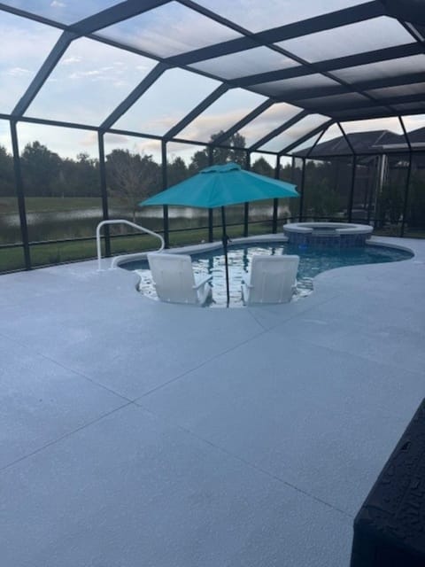 Pool and Sun deck with pool chairs