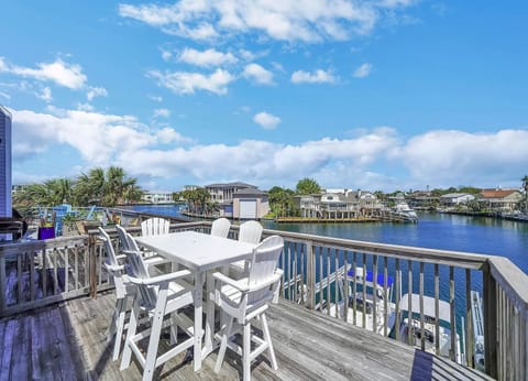 View from 2nd floor deck.  5 outdoor living and seating areas, unparalleled.