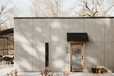 Embracing modern minimalism in the heart of nature.