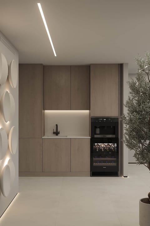 Complete with a kitchen