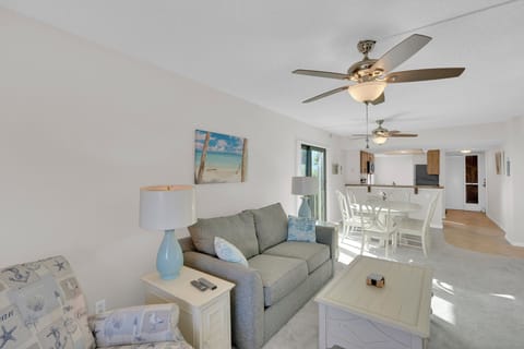 Relax in the cozy livingroom after a long day in the sun