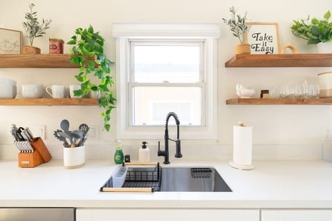 The kitchen comes fully equipped with everything you need