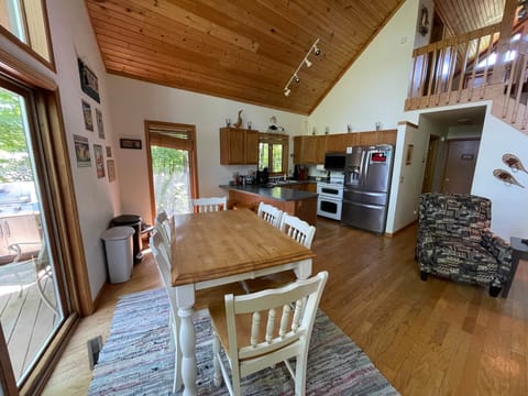 Huge dining area with amazing natural light