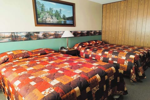 Spread out across two comfy beds after a full day.