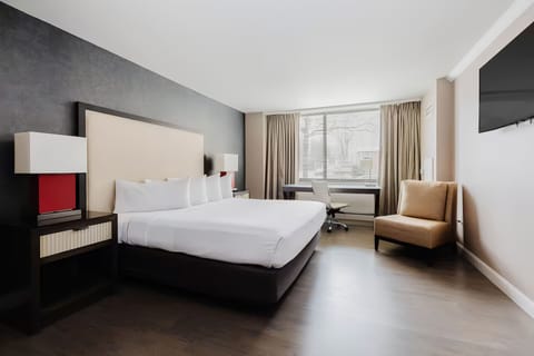 Stretch out on crisp linens with daylight pouring in.