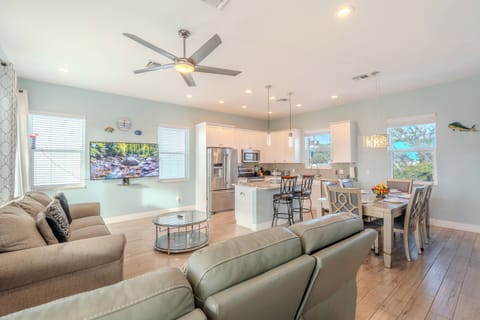 Bright open Living room. First floor.