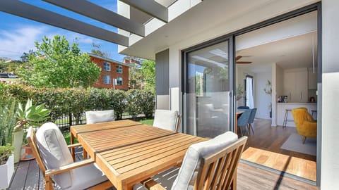 Outdoor dining area perfect for relaxing mornings