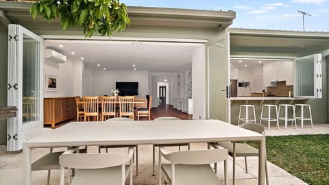 Seamless indoor-outdoor flow from dining to patio