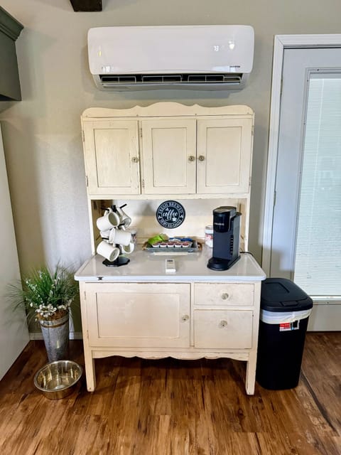 Keurig coffee station.