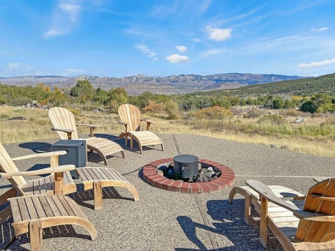 Sit and enjoy the views and stars near the gas firepit