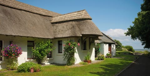 Rose Cottage 300 year old whitewashed, thatched seaside cottage