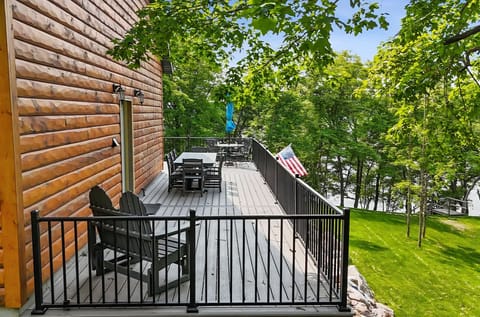 Back side of cabin deck