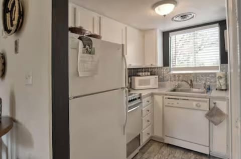 Indoors, Kitchen, Appliance, Refrigerator, Microwave