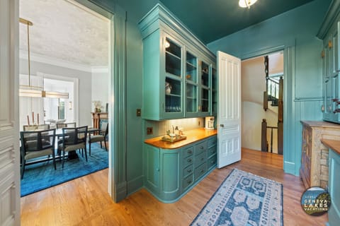 Butler Pantry w/ Prep Sink, Wine Fridge, Coffee Bar