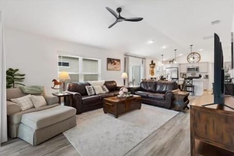 Open Concept: Living Room, Dining Room and Kitchen